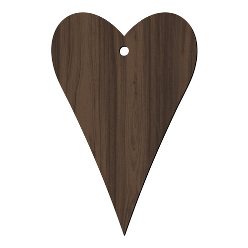 Recorte Coração Furinho / MDF 6mm Castaine