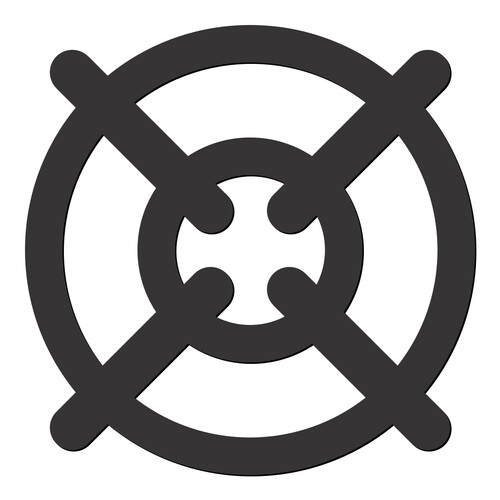 Recorte Boca Fogão / MDF 3mm Preto