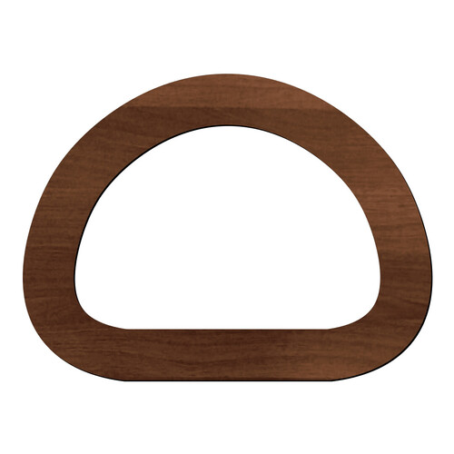 Recorte Alça de Bolsa / MDF 3mm Amadeirado Escuro
