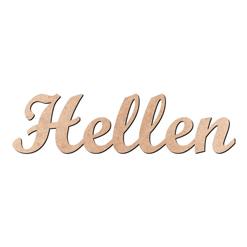 Recorte Hellen Script Mt Std / MDF 3mm