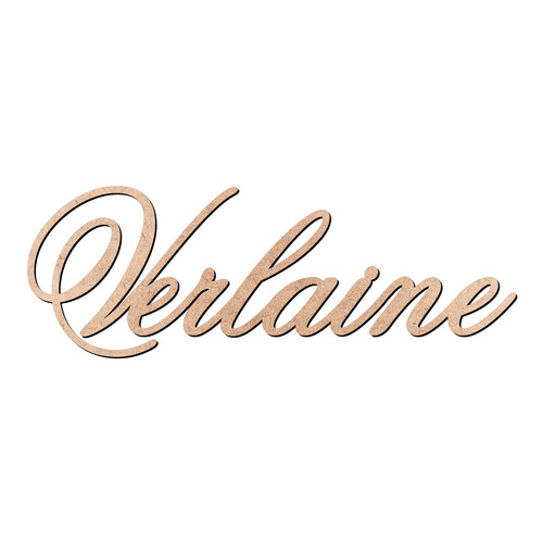 Recorte Verlaine Old Script / MDF 3mm