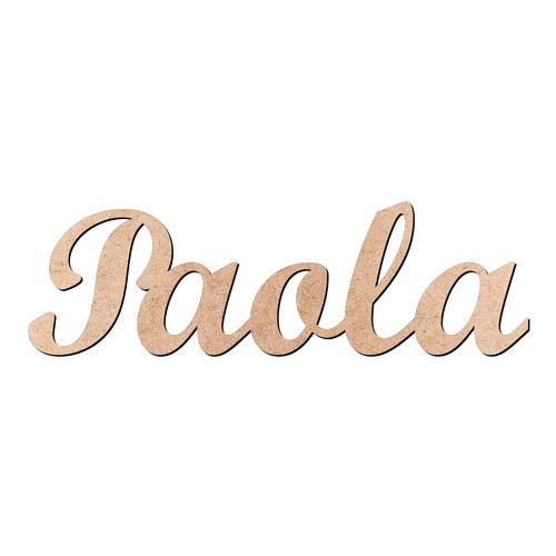 Recorte Paola Script Mt Std / MDF 3mm