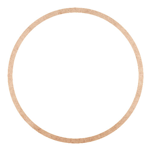 Recorte Moldura Circular 27 cm Borda 1 cm / MDF 3mm