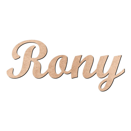 Recorte Rony Script Mt Std / MDF 3mm