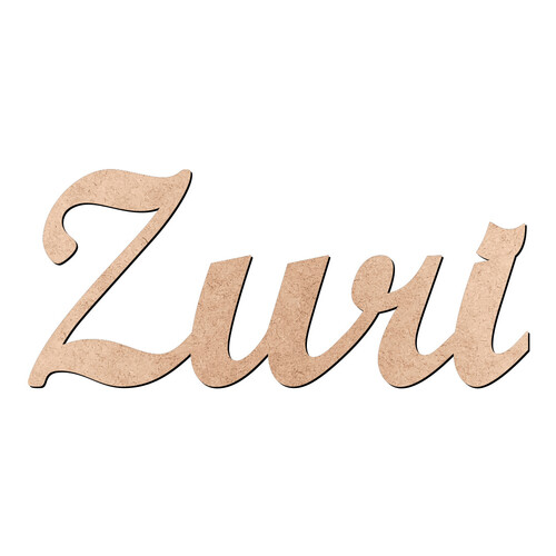 Recorte Zuri Script Mt Std / MDF 3mm