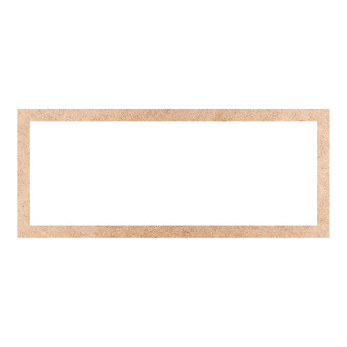 Recorte Moldura Ret 31 x 75 cm Borda 3 cm / MDF 3mm