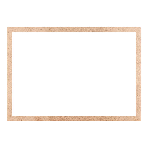 Recorte Moldura Ret 38 x 54 cm Borda 2 cm / MDF 3mm