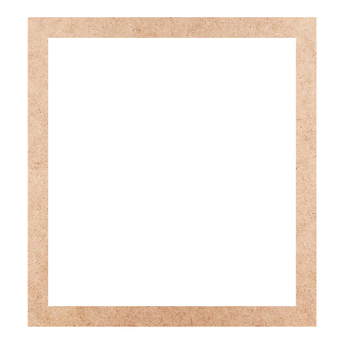 Recorte Moldura Ret 15 x 14 cm Borda 1 cm / MDF 3mm