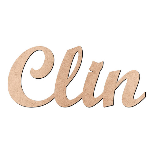 Recorte Clin Script Mt Std / MDF 3mm