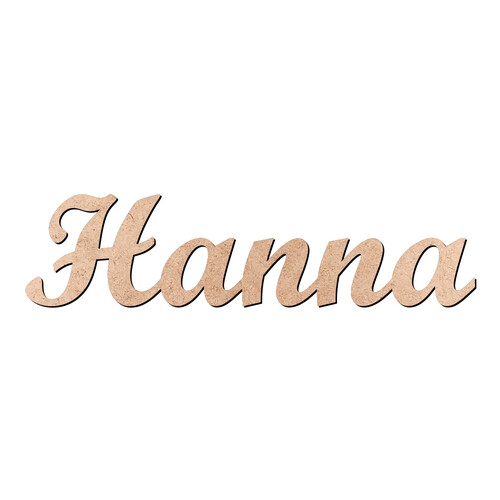 Recorte Hanna Script Mt Std / MDF 3mm