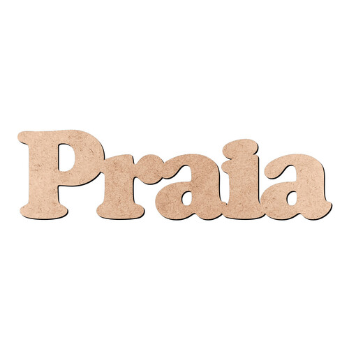 Recorte Praia Cooper Black / MDF 3mm