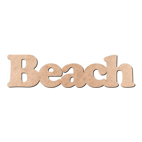 Recorte Beach Cooper Black / MDF 3mm