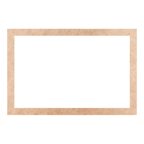 Recorte Moldura Ret 12 x 18 cm Borda 1 cm / MDF 3mm