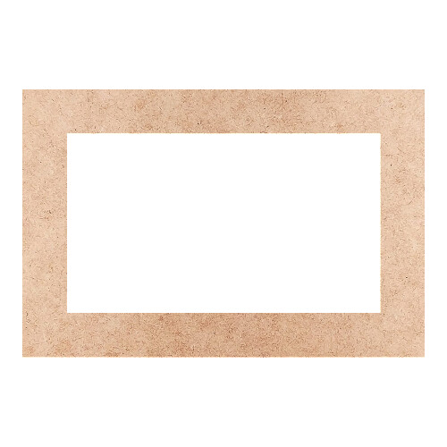 Recorte Moldura Ret 12 x 18 cm Borda 2 cm / MDF 3mm