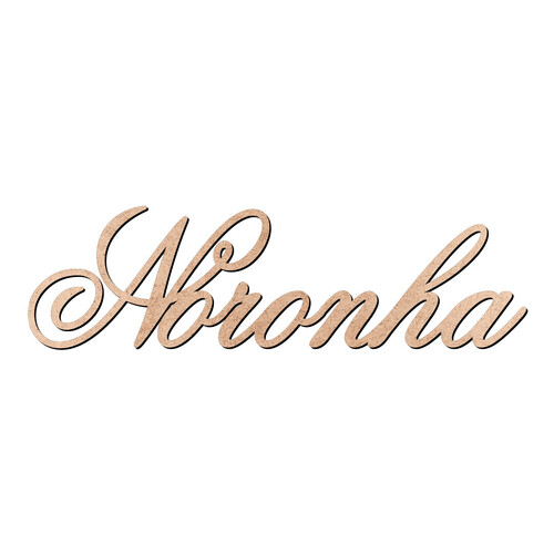 Recorte Noronha Old Script / MDF 3mm
