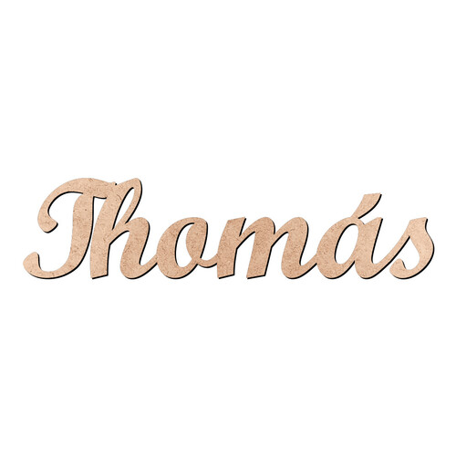 Recorte Thomás Script Mt Std / MDF 3mm