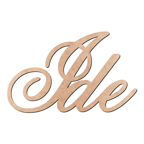 Recorte Ide Old Script / MDF 3mm