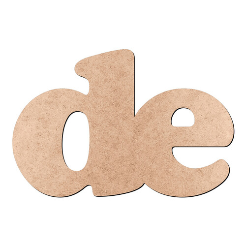 Recorte de Cooper Black / MDF 3mm