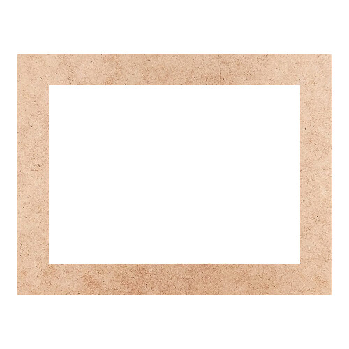 Recorte Moldura Ret 46 x 60 cm Borda 6 cm / MDF 3mm