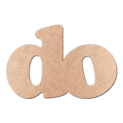 Recorte do Cooper Black / MDF 3mm