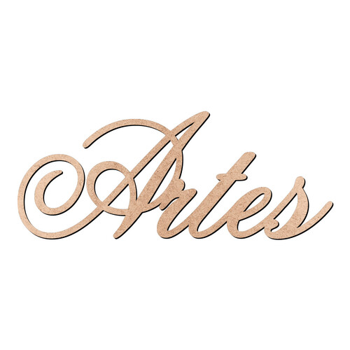 Recorte Artes Old Script / MDF 3mm