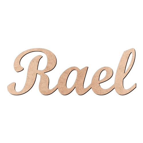 Recorte Rael Script Mt Std / MDF 3mm