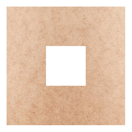 Recorte Moldura Quadrada 3 cm Borda 1 cm / MDF 3mm