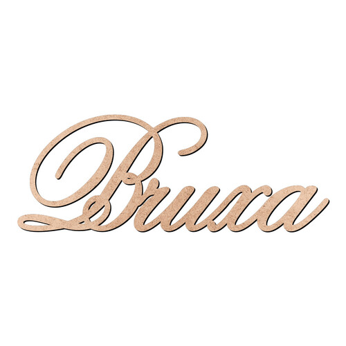 Recorte Bruxa Old Script / MDF 3mm
