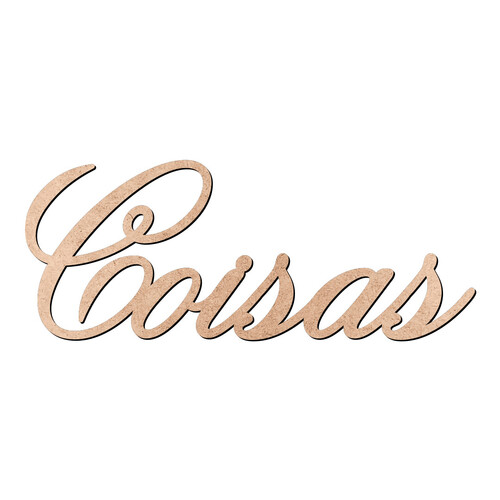 Recorte Coisas Old Script / MDF 3mm