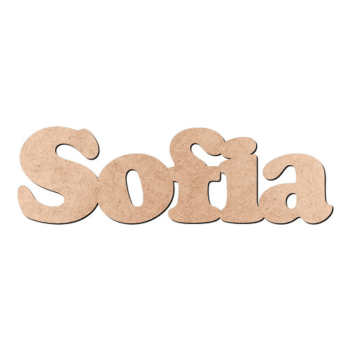 Recorte Sofia Cooper Black / MDF 3mm