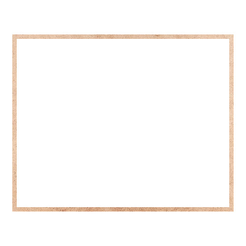 Recorte Moldura Ret 40 x 50 cm Borda 1 cm / MDF 3mm