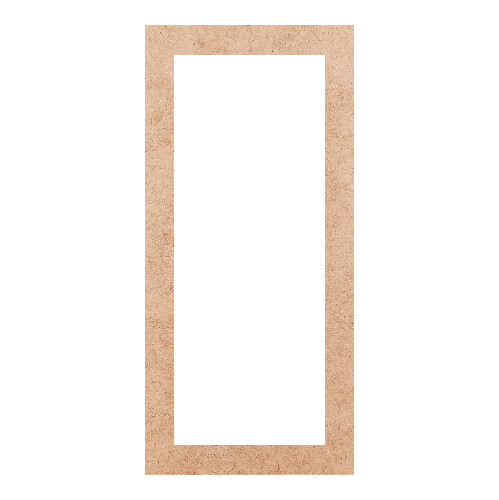 Recorte Moldura Ret 15 x 7 cm Borda 1 cm / MDF 3mm