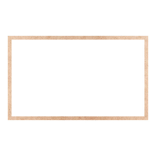 Recorte Moldura Ret 45 x 75 cm Borda 2 cm / MDF 3mm