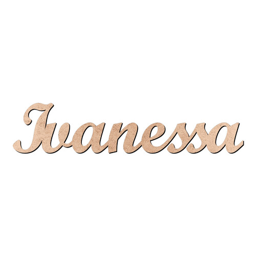 Recorte Ivanessa Script Mt Std / MDF 3mm