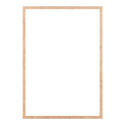 Recorte Moldura Ret 38 x 27 cm Borda 1 cm / MDF 3mm
