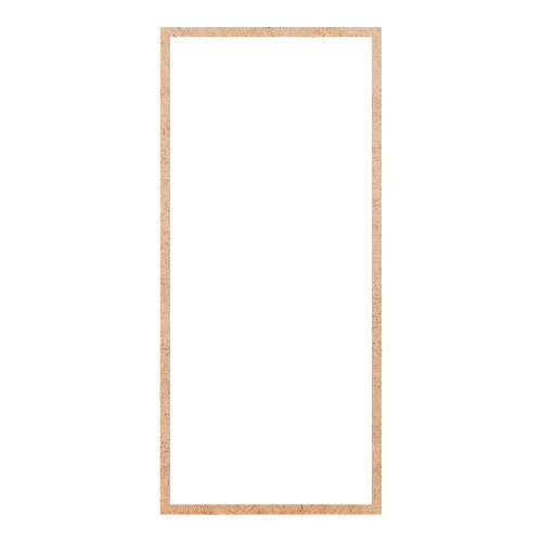 Recorte Moldura Ret 46 x 21 cm Borda 1 cm / MDF 3mm