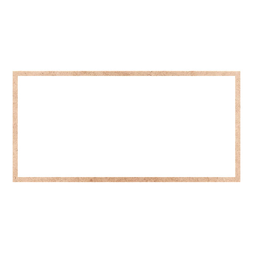 Recorte Moldura Ret 42 x 86 cm Borda 2 cm / MDF 3mm
