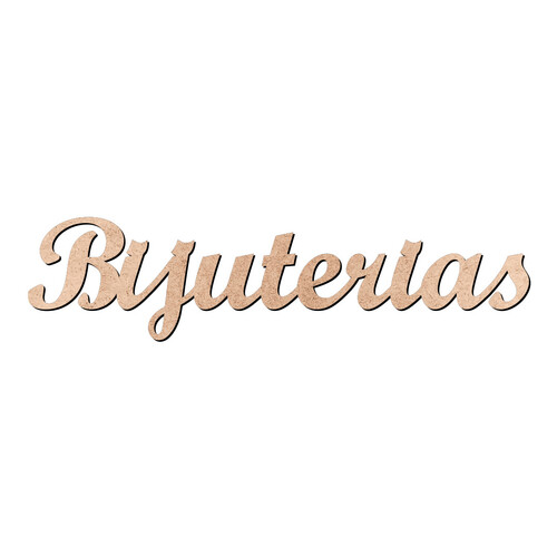 Recorte Bijuterias Script Mt Std / MDF 3mm