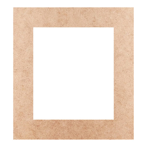Recorte Moldura Ret 46 x 42 cm Borda 7 cm / MDF 3mm