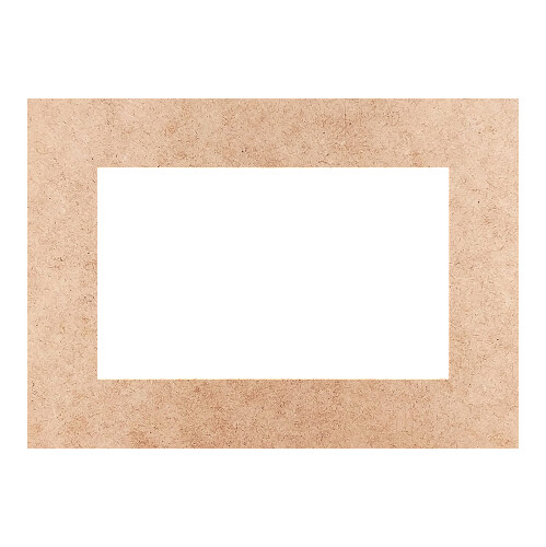 Recorte Moldura Ret 5 x 7 cm Borda 1 cm / MDF 3mm