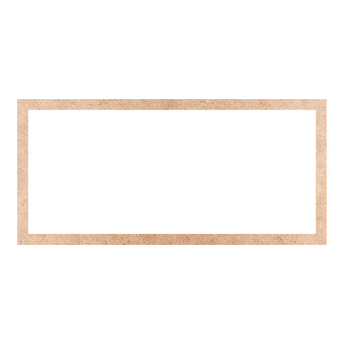 Recorte Moldura Ret 26 x 55 cm Borda 2 cm / MDF 3mm