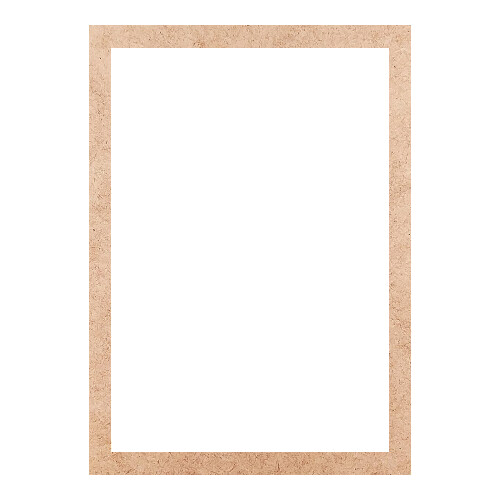 Recorte Moldura Ret 39 x 28 cm Borda 2 cm / MDF 3mm