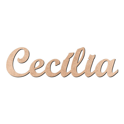 Recorte Cecília Script Mt Std / MDF 3mm