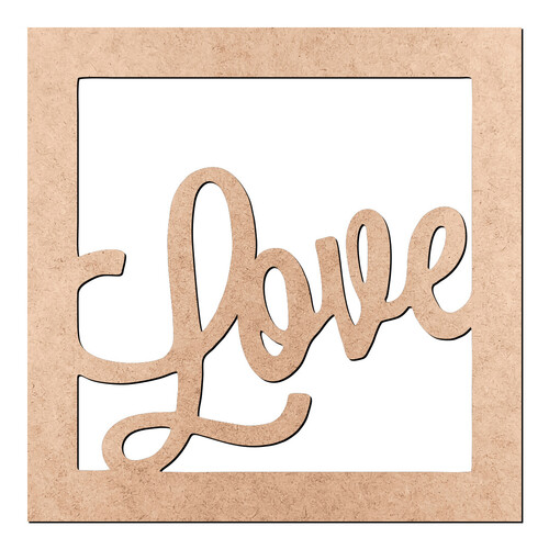 Recorte Quadrinho Love / MDF 3mm