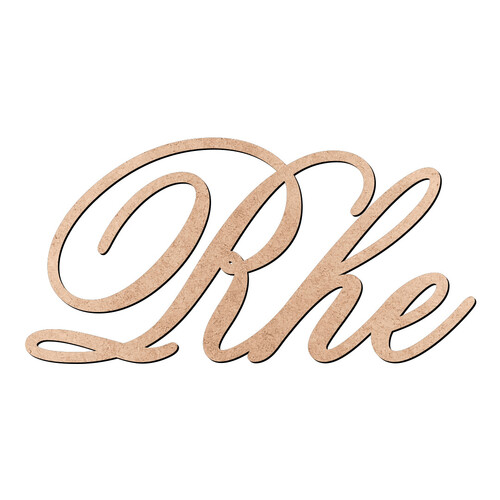 Recorte Rhe Old Script / MDF 3mm