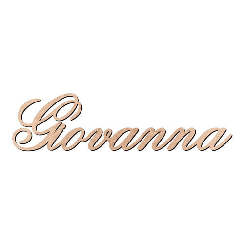 Recorte Giovanna Old Script / MDF 3mm