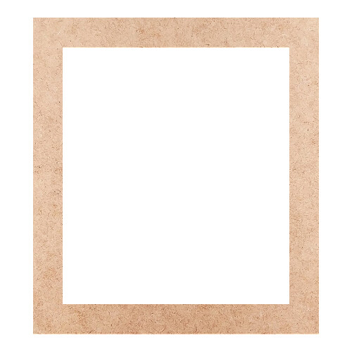 Recorte Moldura Ret 21 x 19 cm Borda 2 cm / MDF 3mm