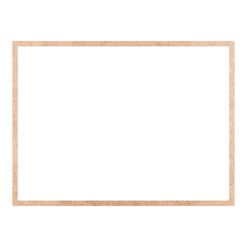 Recorte Moldura Ret 29 x 39 cm Borda 1 cm / MDF 3mm