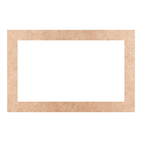 Recorte Moldura Ret 31 x 48 cm Borda 4 cm / MDF 3mm