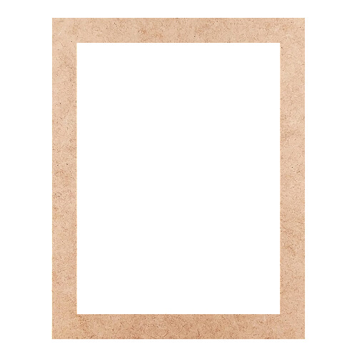 Recorte Moldura Ret 38 x 30 cm Borda 3 cm / MDF 3mm